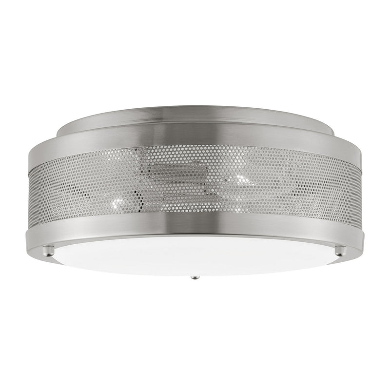 LED Flush Mount<br /><span style="color:#4AB0CE;">Entrega: 4-10 dias en USA</span><br /><span style="color:#4AB0CE;font-size:60%;">PREGUNTE POR ENTREGA EN PANAMA</span><br />Collection: Vander<br />Finish: Brushed Nickel