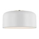 One Light Flush Mount<br /><span style="color:#4AB0CE;">Entrega: 4-10 dias en USA</span><br /><span style="color:#4AB0CE;font-size:60%;">PREGUNTE POR ENTREGA EN PANAMA</span><br />Collection: Malone<br />Finish: Matte White