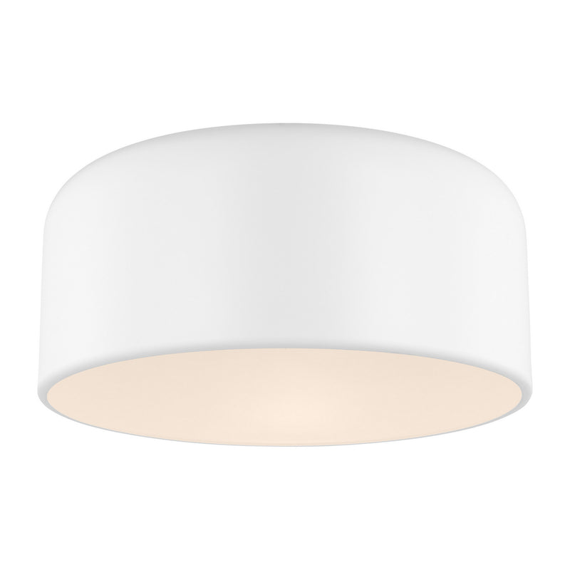 One Light Flush Mount<br /><span style="color:#4AB0CE;">Entrega: 4-10 dias en USA</span><br /><span style="color:#4AB0CE;font-size:60%;">PREGUNTE POR ENTREGA EN PANAMA</span><br />Collection: Malone<br />Finish: Matte White