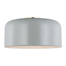 One Light Flush Mount<br /><span style="color:#4AB0CE;">Entrega: 4-10 dias en USA</span><br /><span style="color:#4AB0CE;font-size:60%;">PREGUNTE POR ENTREGA EN PANAMA</span><br />Collection: Malone<br />Finish: Matte Grey