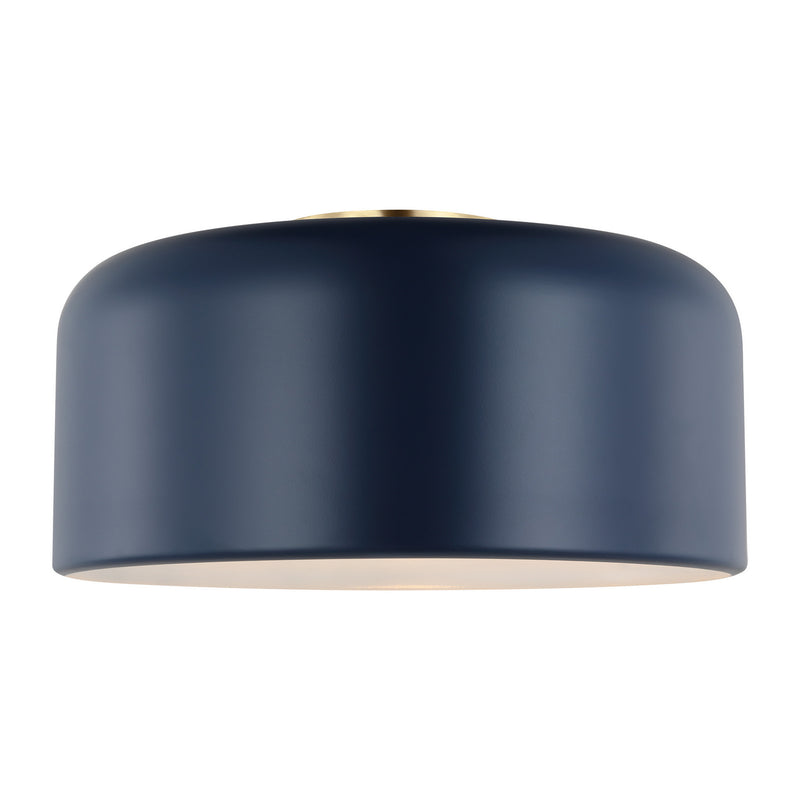 One Light Flush Mount<br /><span style="color:#4AB0CE;">Entrega: 4-10 dias en USA</span><br /><span style="color:#4AB0CE;font-size:60%;">PREGUNTE POR ENTREGA EN PANAMA</span><br />Collection: Malone<br />Finish: Navy