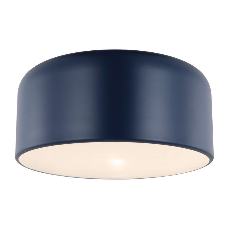 One Light Flush Mount<br /><span style="color:#4AB0CE;">Entrega: 4-10 dias en USA</span><br /><span style="color:#4AB0CE;font-size:60%;">PREGUNTE POR ENTREGA EN PANAMA</span><br />Collection: Malone<br />Finish: Navy