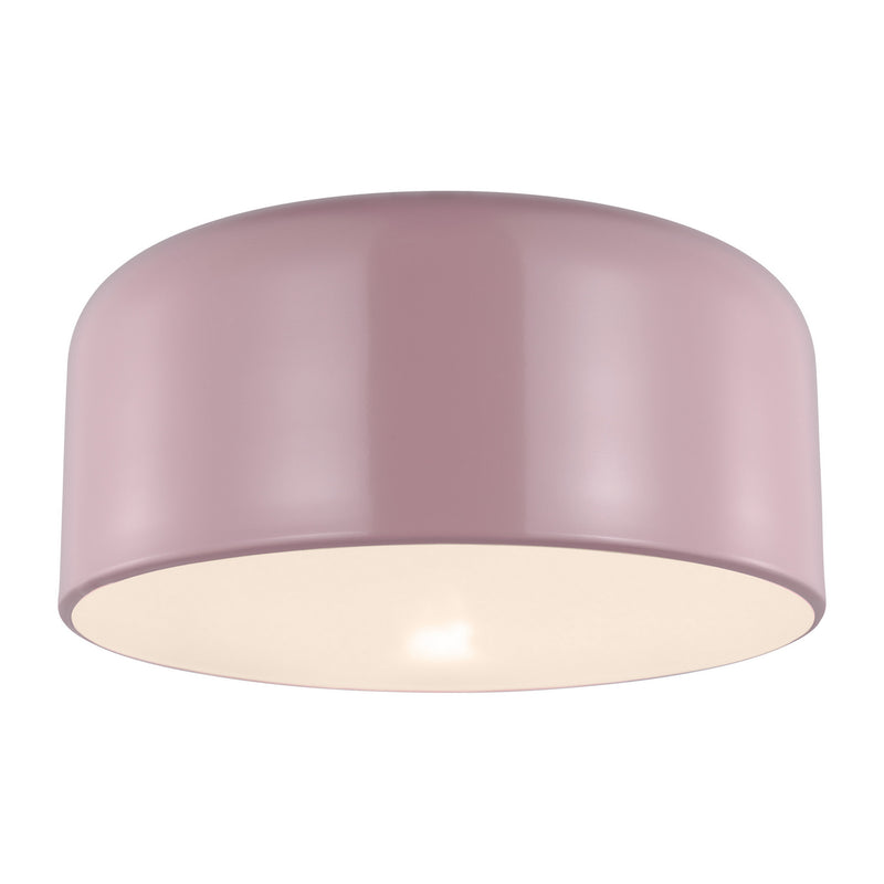 One Light Flush Mount<br /><span style="color:#4AB0CE;">Entrega: 4-10 dias en USA</span><br /><span style="color:#4AB0CE;font-size:60%;">PREGUNTE POR ENTREGA EN PANAMA</span><br />Collection: Malone<br />Finish: Rose