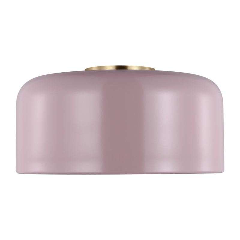 One Light Flush Mount<br /><span style="color:#4AB0CE;">Entrega: 4-10 dias en USA</span><br /><span style="color:#4AB0CE;font-size:60%;">PREGUNTE POR ENTREGA EN PANAMA</span><br />Collection: Malone<br />Finish: Rose