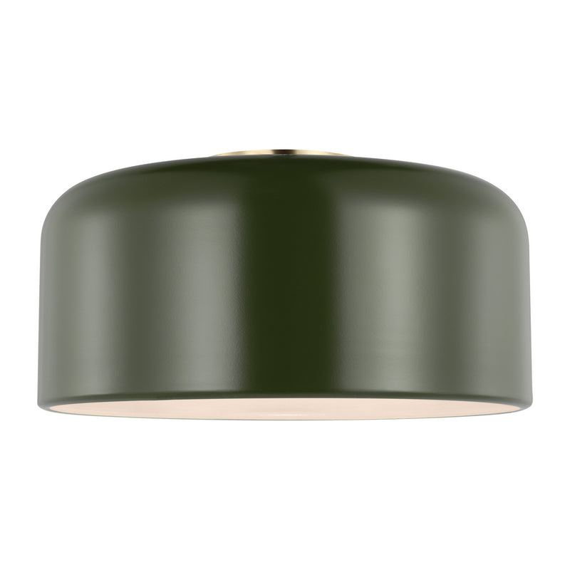 One Light Flush Mount<br /><span style="color:#4AB0CE;">Entrega: 4-10 dias en USA</span><br /><span style="color:#4AB0CE;font-size:60%;">PREGUNTE POR ENTREGA EN PANAMA</span><br />Collection: Malone<br />Finish: Olive