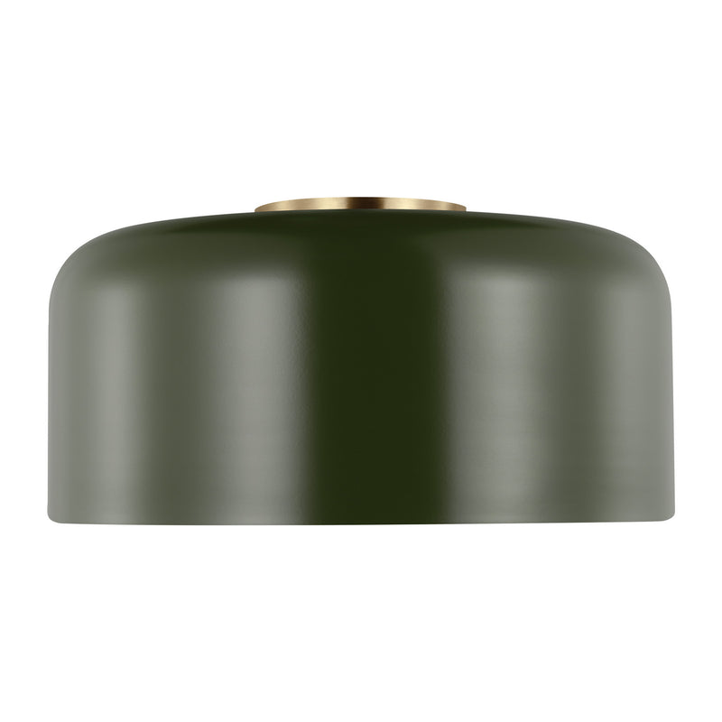 One Light Flush Mount<br /><span style="color:#4AB0CE;">Entrega: 4-10 dias en USA</span><br /><span style="color:#4AB0CE;font-size:60%;">PREGUNTE POR ENTREGA EN PANAMA</span><br />Collection: Malone<br />Finish: Olive