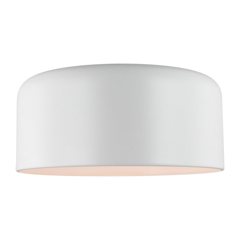 One Light Flush Mount<br /><span style="color:#4AB0CE;">Entrega: 4-10 dias en USA</span><br /><span style="color:#4AB0CE;font-size:60%;">PREGUNTE POR ENTREGA EN PANAMA</span><br />Collection: Malone<br />Finish: Matte White