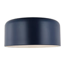 One Light Flush Mount<br /><span style="color:#4AB0CE;">Entrega: 4-10 dias en USA</span><br /><span style="color:#4AB0CE;font-size:60%;">PREGUNTE POR ENTREGA EN PANAMA</span><br />Collection: Malone<br />Finish: Navy