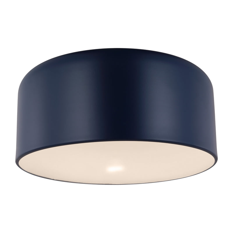 One Light Flush Mount<br /><span style="color:#4AB0CE;">Entrega: 4-5 semanas en USA</span><br /><span style="color:#4AB0CE;font-size:60%;">PREGUNTE POR ENTREGA EN PANAMA</span><br />Collection: Malone<br />Finish: Navy