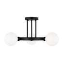 Three Light Semi-Flush Mount<br /><span style="color:#4AB0CE;">Entrega: 4-10 dias en USA</span><br /><span style="color:#4AB0CE;font-size:60%;">PREGUNTE POR ENTREGA EN PANAMA</span><br />Collection: Clybourn<br />Finish: Midnight Black