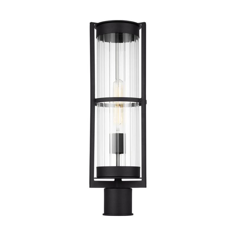 One Light Outdoor Post Lantern<br /><span style="color:#4AB0CE;">Entrega: 4-10 dias en USA</span><br /><span style="color:#4AB0CE;font-size:60%;">PREGUNTE POR ENTREGA EN PANAMA</span><br />Collection: Alcona<br />Finish: Black