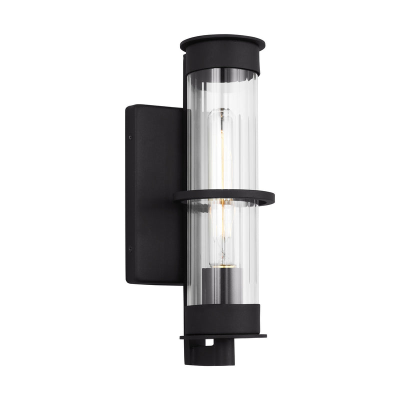 One Light Outdoor Wall Lantern<br /><span style="color:#4AB0CE;">Entrega: 4-10 dias en USA</span><br /><span style="color:#4AB0CE;font-size:60%;">PREGUNTE POR ENTREGA EN PANAMA</span><br />Collection: Alcona<br />Finish: Black