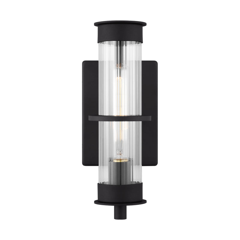 One Light Outdoor Wall Lantern<br /><span style="color:#4AB0CE;">Entrega: 4-10 dias en USA</span><br /><span style="color:#4AB0CE;font-size:60%;">PREGUNTE POR ENTREGA EN PANAMA</span><br />Collection: Alcona<br />Finish: Black