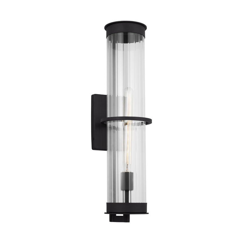 One Light Outdoor Wall Lantern<br /><span style="color:#4AB0CE;">Entrega: 4-10 dias en USA</span><br /><span style="color:#4AB0CE;font-size:60%;">PREGUNTE POR ENTREGA EN PANAMA</span><br />Collection: Alcona<br />Finish: Black