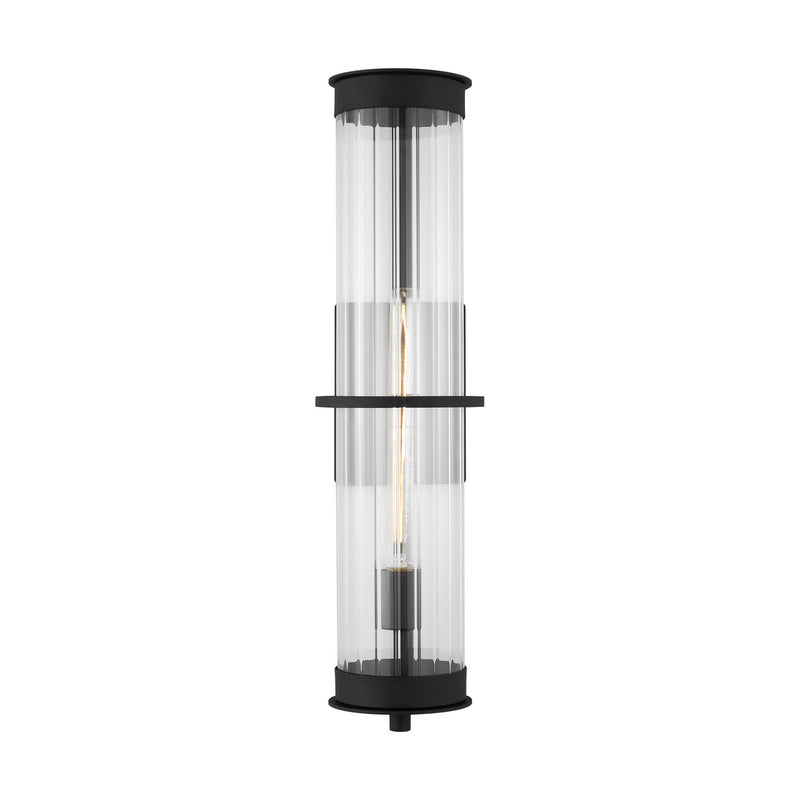 One Light Outdoor Wall Lantern<br /><span style="color:#4AB0CE;">Entrega: 4-10 dias en USA</span><br /><span style="color:#4AB0CE;font-size:60%;">PREGUNTE POR ENTREGA EN PANAMA</span><br />Collection: Alcona<br />Finish: Black