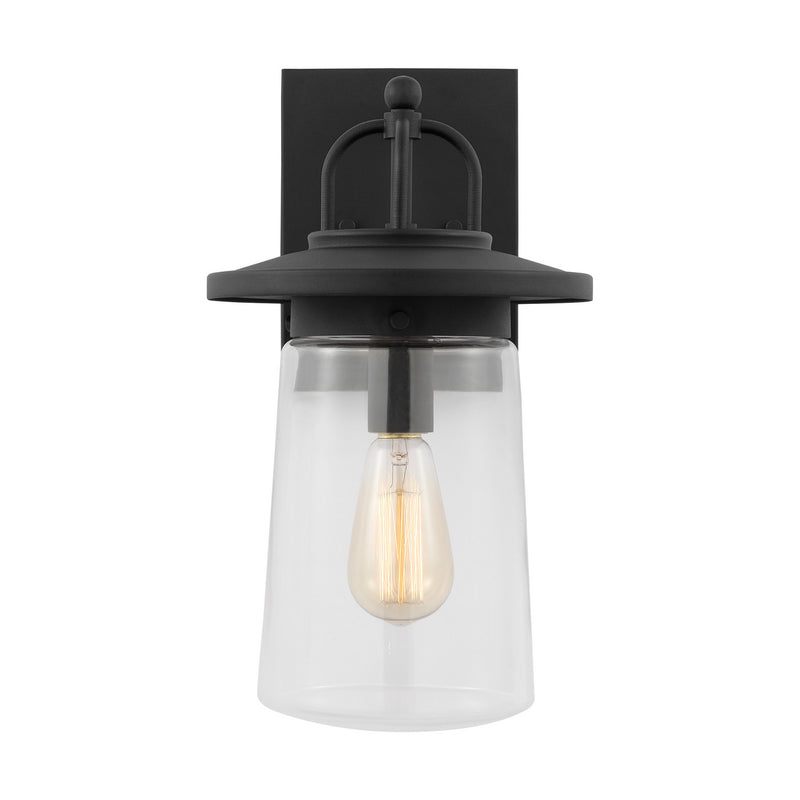 Generation Lighting. - 8608901-12 - One Light Outdoor Wall Lantern - Tybee - Black