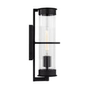 One Light Outdoor Wall Lantern<br /><span style="color:#4AB0CE;">Entrega: 5-6 semanas en USA</span><br /><span style="color:#4AB0CE;font-size:60%;">PREGUNTE POR ENTREGA EN PANAMA</span><br />Collection: Alcona<br />Finish: Black