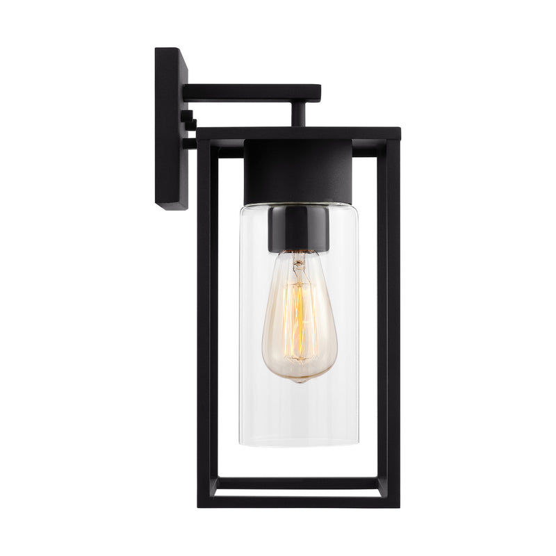 One Light Outdoor Wall Lantern<br /><span style="color:#4AB0CE;">Entrega: 4-10 dias en USA</span><br /><span style="color:#4AB0CE;font-size:60%;">PREGUNTE POR ENTREGA EN PANAMA</span><br />Collection: Vado<br />Finish: Black