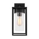 One Light Outdoor Wall Lantern<br /><span style="color:#4AB0CE;">Entrega: 5-6 semanas en USA</span><br /><span style="color:#4AB0CE;font-size:60%;">PREGUNTE POR ENTREGA EN PANAMA</span><br />Collection: Vado<br />Finish: Black