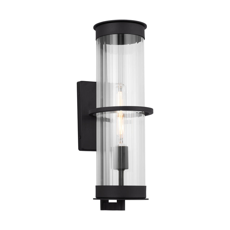 One Light Outdoor Wall Lantern<br /><span style="color:#4AB0CE;">Entrega: 4-10 dias en USA</span><br /><span style="color:#4AB0CE;font-size:60%;">PREGUNTE POR ENTREGA EN PANAMA</span><br />Collection: Alcona<br />Finish: Black