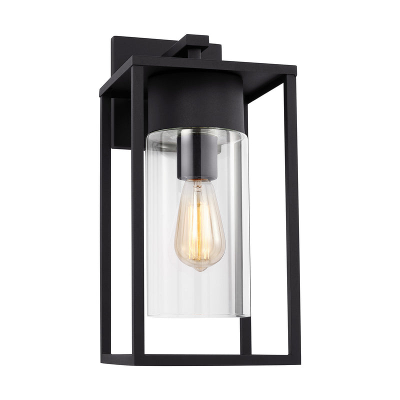 One Light Outdoor Wall Lantern<br /><span style="color:#4AB0CE;">Entrega: 4-10 dias en USA</span><br /><span style="color:#4AB0CE;font-size:60%;">PREGUNTE POR ENTREGA EN PANAMA</span><br />Collection: Vado<br />Finish: Black