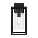 One Light Outdoor Wall Lantern<br /><span style="color:#4AB0CE;">Entrega: 4-10 dias en USA</span><br /><span style="color:#4AB0CE;font-size:60%;">PREGUNTE POR ENTREGA EN PANAMA</span><br />Collection: Vado<br />Finish: Black