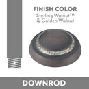 Minka Aire - DR500-STW/GOW - Downrod Coupler - Minka Aire - Sterling Walnut/Golden Walnut