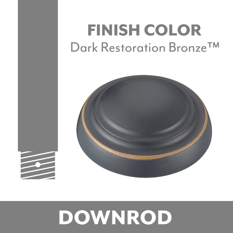 Minka Aire - DR503-DRB - Ceiling Fan Downrod - Dark Restoration Bronze