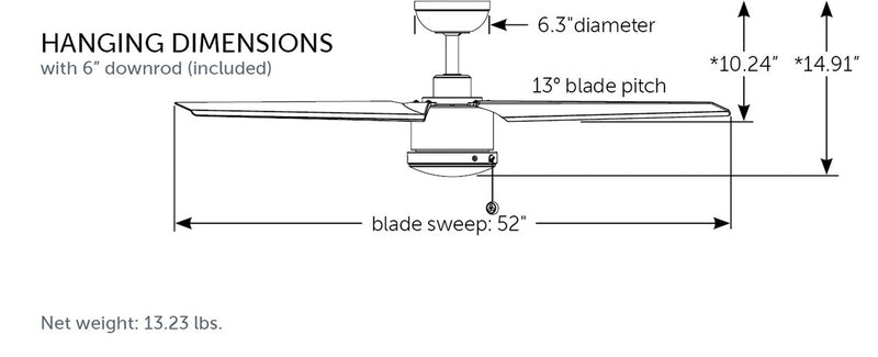 Fanimation - FPD7617SLW - 52"Ceiling Fan - PC/DC NL - Silver