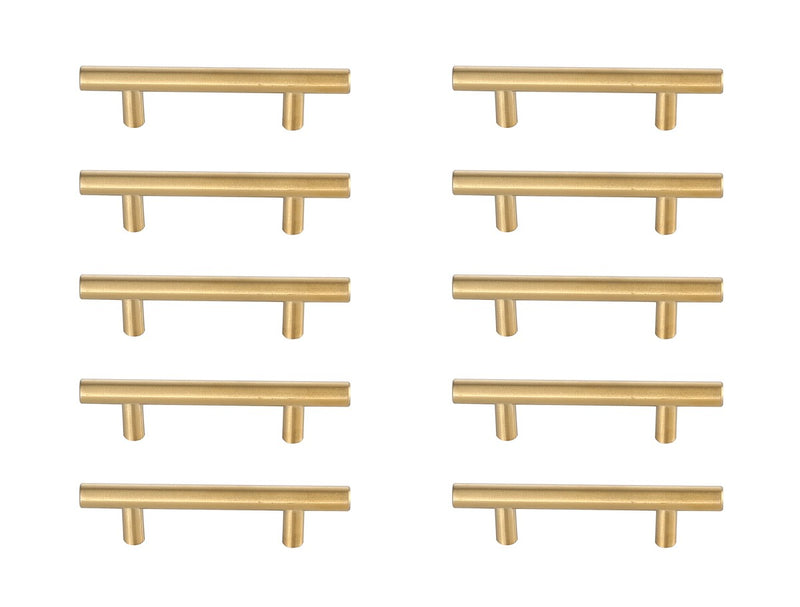 Elegant Lighting - PL400-3-BR-10PK - Bar Pull Multipack (set of 10) - Quinn - Brass