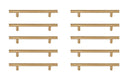Elegant Lighting - PL400-5-BR-10PK - Bar Pull Multipack (set of 10) - Quinn - Brass