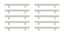 Elegant Lighting - PL400-5-NK-10PK - Bar Pull Multipack (set of 10) - Quinn - Brushed Nickel