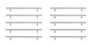 Elegant Lighting - PL400-7-NK-10PK - Bar Pull Multipack (set of 10) - Quinn - Brushed Nickel