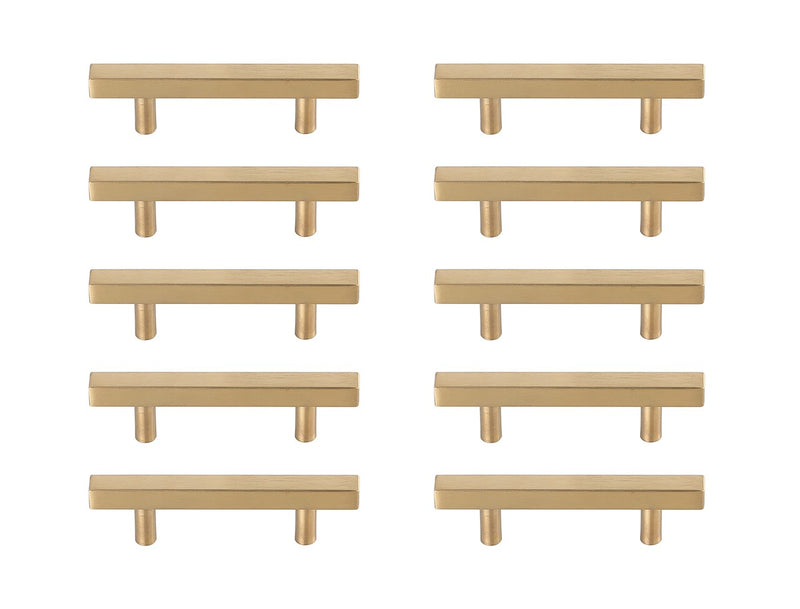 Elegant Lighting - PL402-3-BR-10PK - Bar Pull Multipack (set of 10) - Dior - Brass