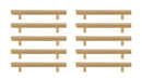 Elegant Lighting - PL402-5-BR-10PK - Bar Pull Multipack (set of 10) - Dior - Brass