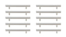 Elegant Lighting - PL402-5-NK-10PK - Bar Pull Multipack (set of 10) - Dior - Brushed Nickel