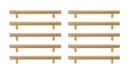 Elegant Lighting - PL402-6-BR-10PK - Bar Pull Multipack (set of 10) - Dior - Brass