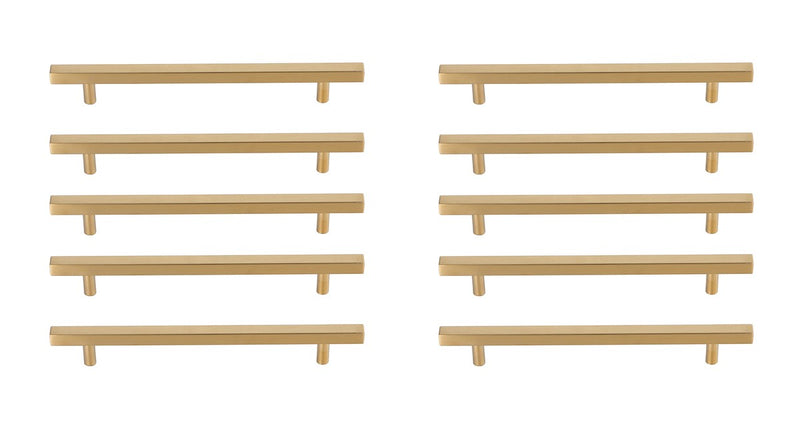 Elegant Lighting - PL402-7-BR-10PK - Bar Pull Multipack (set of 10) - Dior - Brass