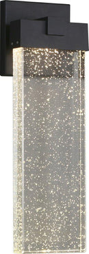 Lámpara De Pared Decorativa Con Luz Led 11W Acabado Black/ Die Cast Aluminium Cristal.