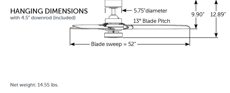 Fanimation - FP7634BN - 52"Ceiling Fan - Amped - Brushed Nickel