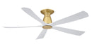 Fanimation - FPD5534BS - 52"Ceiling Fan - Kute5 52 - Brushed Satin Brass