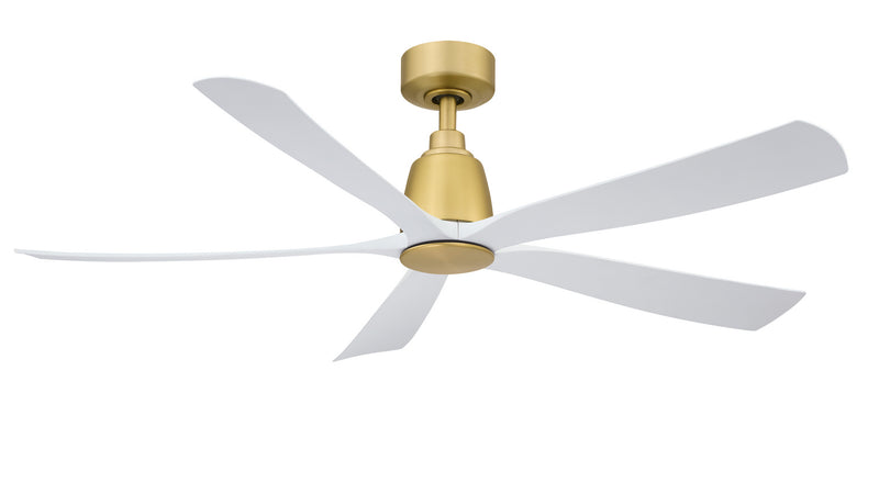 Fanimation - FPD5534BS - 52"Ceiling Fan - Kute5 52 - Brushed Satin Brass