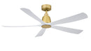 52"Ceiling Fan<br /><span style="color:#4AB0CE;">Entrega: 4-10 dias en USA</span><br /><span style="color:#4AB0CE;font-size:60%;">PREGUNTE POR ENTREGA EN PANAMA</span><br />Collection: Kute5 52<br />Finish: Brushed Satin Brass