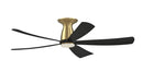 Fanimation - FPD5534BSBL - 52"Ceiling Fan - Kute5 52 - Brushed Satin Brass