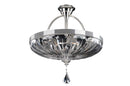 Allegri - 028545-017-FR001 - Six Light Semi Flush Mount - Orecchini - Two Tone Silver