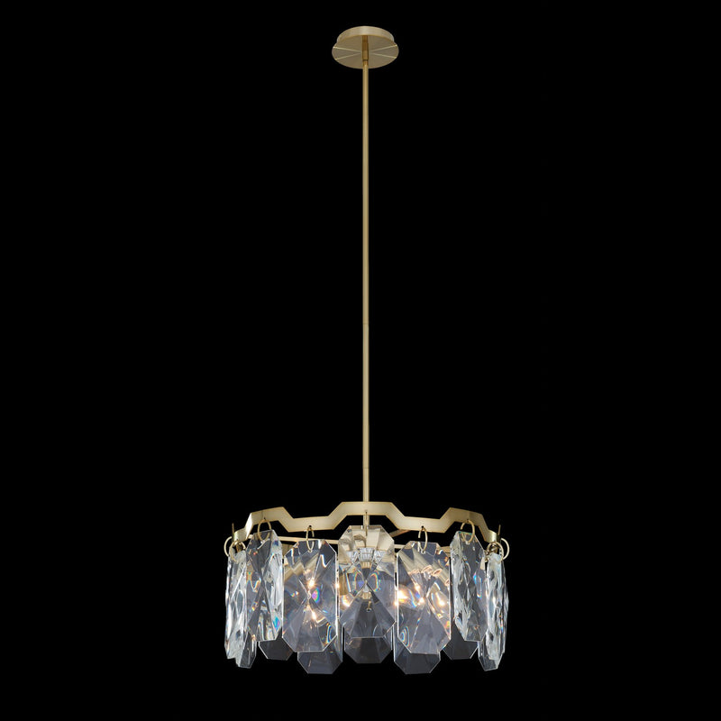 Allegri - 039355-039-FR001 - Four Light Pendant - Piatta - Brushed Brass