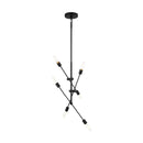 Six Light Chandelier<br /><span style="color:#4AB0CE;">Entrega: 4-10 dias en USA</span><br /><span style="color:#4AB0CE;font-size:60%;">PREGUNTE POR ENTREGA EN PANAMA</span><br />Collection: Axis<br />Finish: Midnight Black