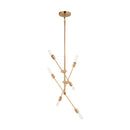 Six Light Chandelier<br /><span style="color:#4AB0CE;">Entrega: 4-10 dias en USA</span><br /><span style="color:#4AB0CE;font-size:60%;">PREGUNTE POR ENTREGA EN PANAMA</span><br />Collection: Axis<br />Finish: Satin Brass
