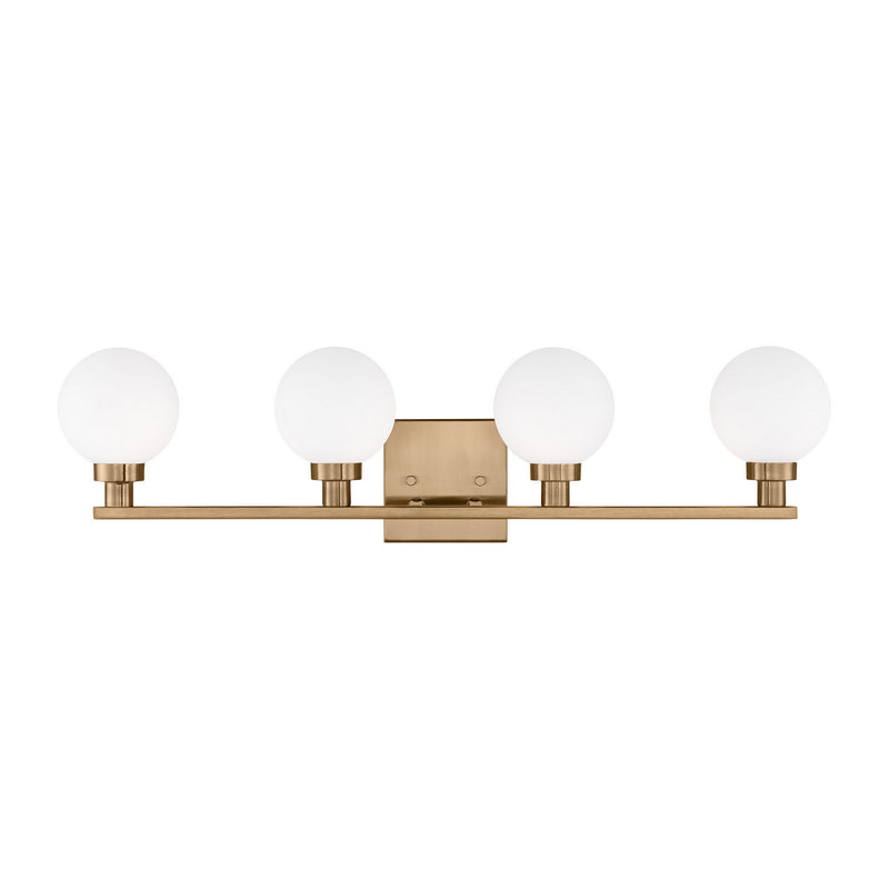 Four Light Bath Vanity<br /><span style="color:#4AB0CE;">Entrega: 4-10 dias en USA</span><br /><span style="color:#4AB0CE;font-size:60%;">PREGUNTE POR ENTREGA EN PANAMA</span><br />Collection: Clybourn<br />Finish: Satin Brass