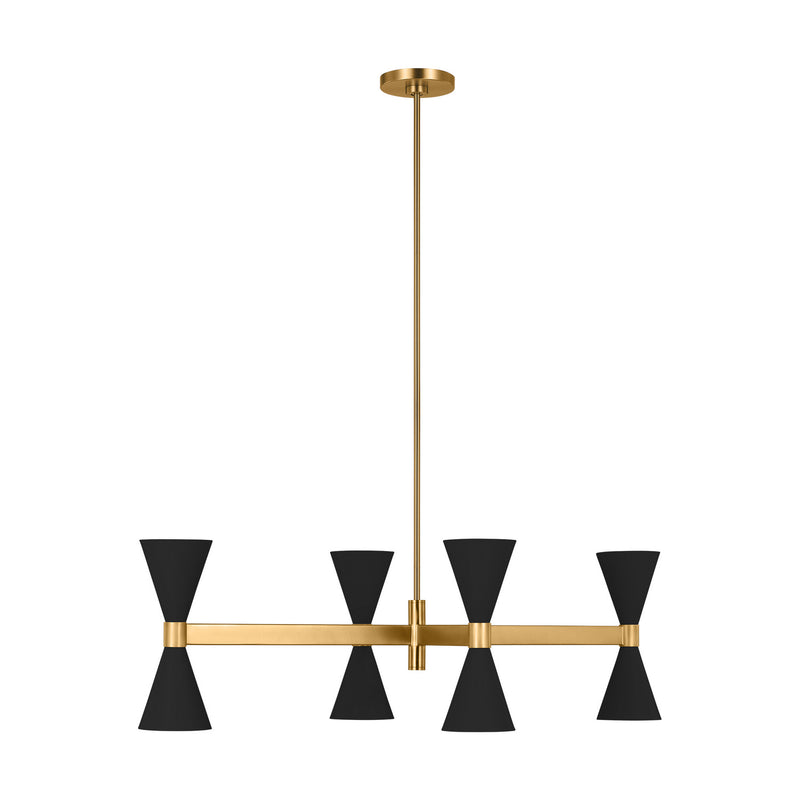 Eight Light Chandelier<br /><span style="color:#4AB0CE;">Entrega: 9-10 semanas en USA</span><br /><span style="color:#4AB0CE;font-size:60%;">PREGUNTE POR ENTREGA EN PANAMA</span><br />Collection: Albertine<br />Finish: Midnight Black